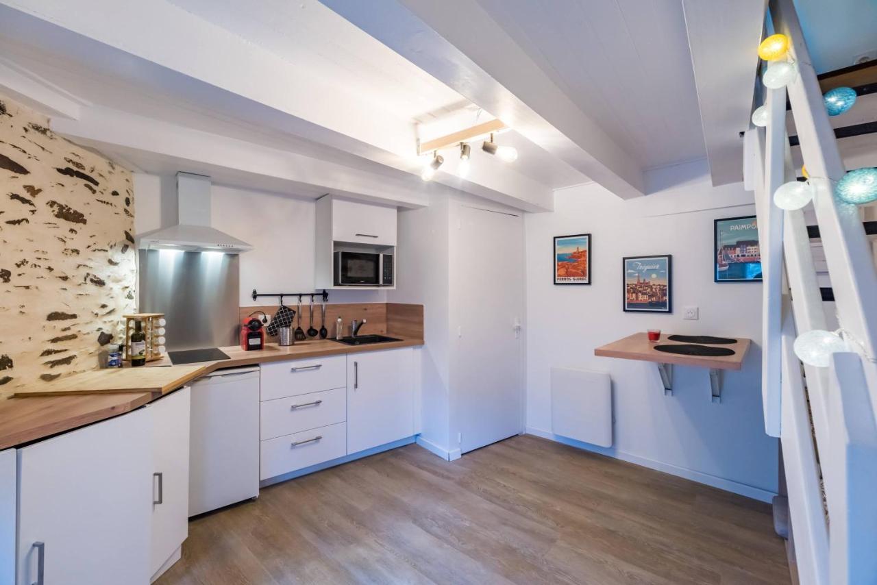 Ferienwohnung Logement Duplex Au Coeur De Tréguier Exterior foto